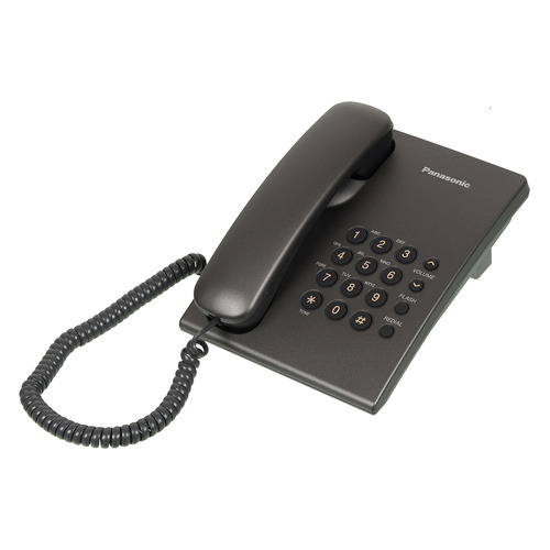 Проводной телефон Panasonic KX-TS2350RUT, темно-серый