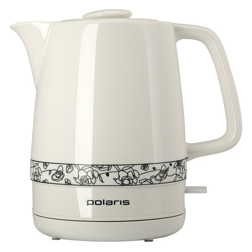 Чайник электрический Polaris PWK 1731CC, 2200Вт, белый и рисунок