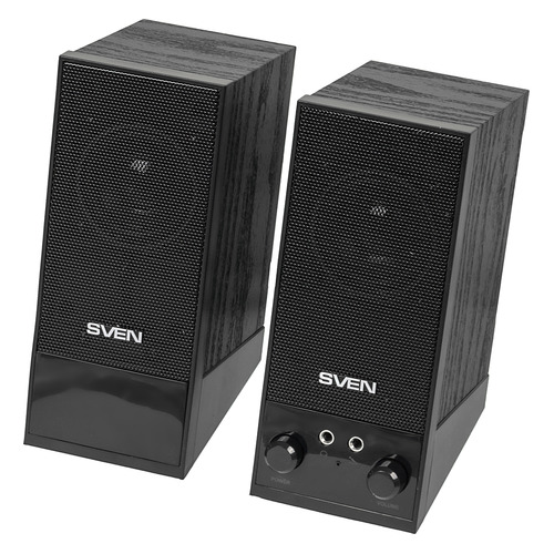 Колонки Sven SPS-604, 2.0, черный [sv-0120604bk]