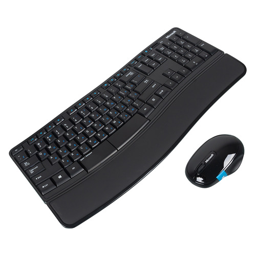 Комплект (клавиатура+мышь) Microsoft Sculpt Comfort Desktop, USB, беспроводной, черный [l3v-00017]