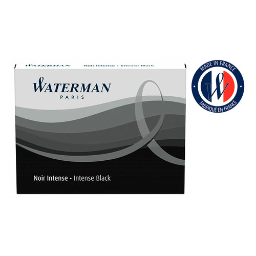 Картридж Waterman Standart (S0110850) черный чернила для ручек перьевых (8шт)