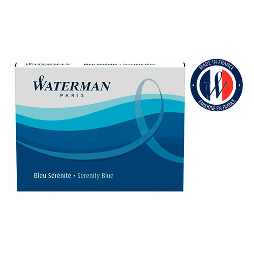 Картридж Waterman Standart (S0110860) синие чернила для ручек перьевых (8шт)
