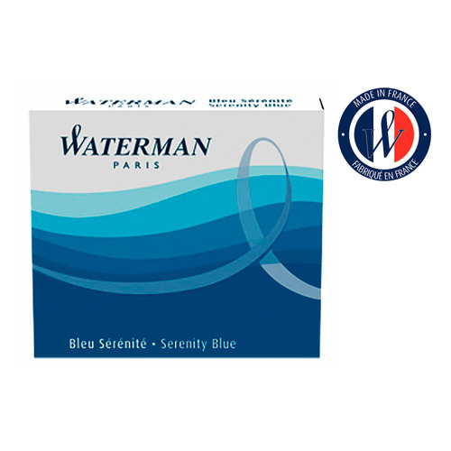Картридж Waterman International 52012 (S0110950) синие чернила для ручек перьевых (6шт)