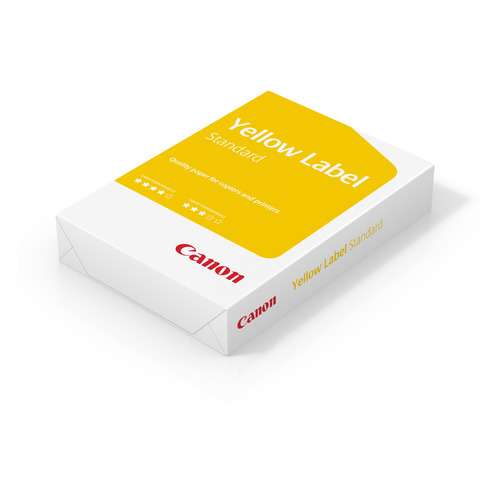 Бумага Canon Yellow/Standard Label, A4, 80г/м2, 500л, белый [6821b001] 5 шт./кор