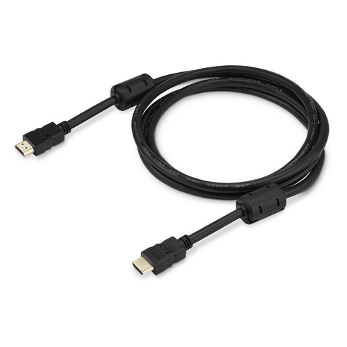 Кабель аудио-видео Buro HDMI 1.4, HDMI (m) - HDMI (m) , ver 1.4, 1.8м, ф/фильтр, черный [hdmi-19m/19m-1.8m-mg]