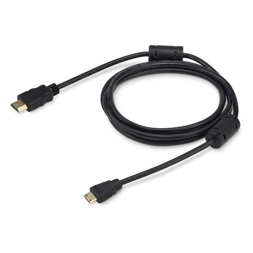 Кабель аудио-видео Buro HDMI 1.4, HDMI (m) - Mini HDMI (m) , ver 1.4, 1.8м, GOLD, ф/фильтр, черный [minihdmi-1.8m]