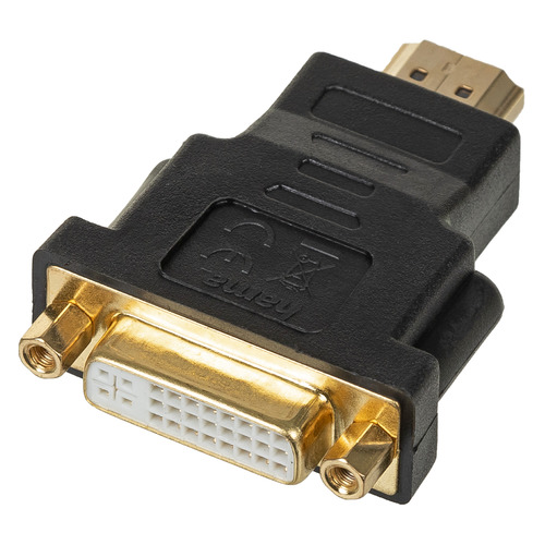 Переходник HAMA H-34036, HDMI (m) - DVI-D (f), GOLD , черный [00034036]