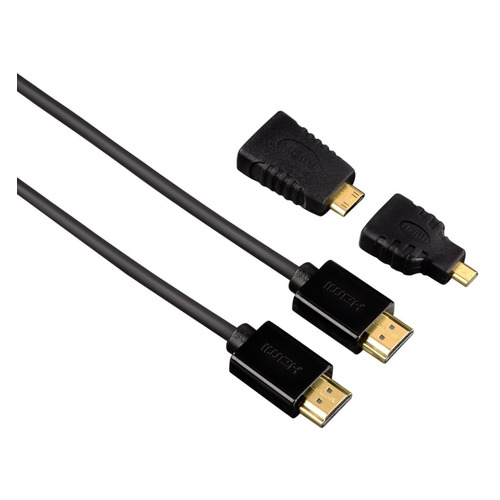Кабель аудио-видео HAMA H-54561, HDMI (m) - HDMI (m) , ver 1.4, 1.5м, GOLD, черный [00054561]