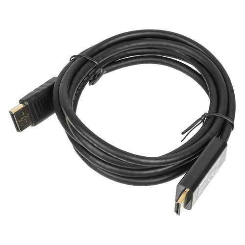 Кабель HAMA H-54594, HDMI (m) - DisplayPort (m) , 1.8м, GOLD, черный [00054594]