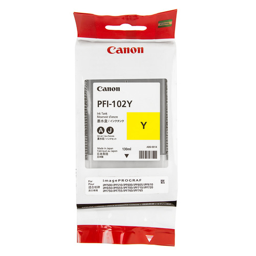 Картридж Canon PFI-102Y, желтый / 0898B001