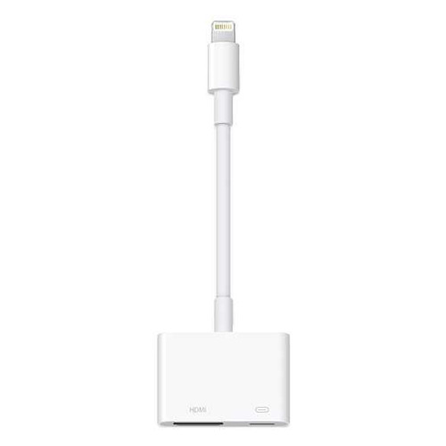Переходник Apple Lightning Digital AV, Lightning (m) - HDMI (f), MFI, белый [md826zm/a]