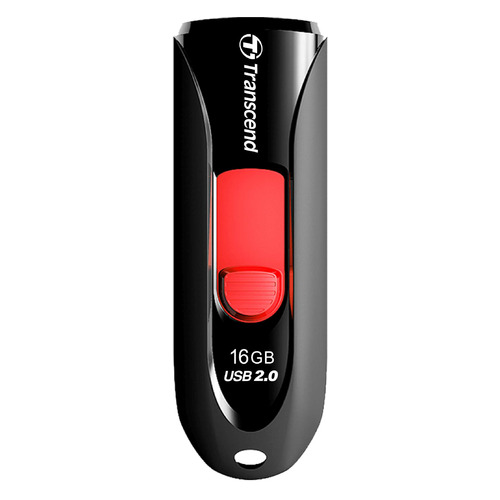 Флешка USB Transcend Jetflash 590 16ГБ, USB2.0, черный [ts16gjf590k]