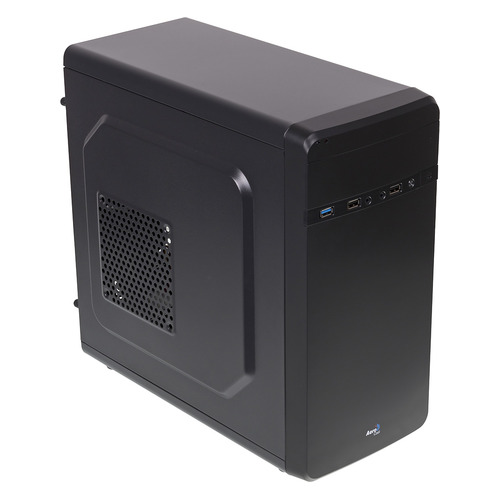 Корпус mATX Aerocool Qs-180, Mini-Tower, без БП, черный