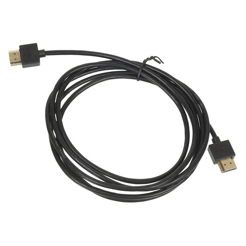 Кабель аудио-видео Ultra Slim, HDMI (m) - HDMI (m) , ver 1.4, 2м, GOLD, черный