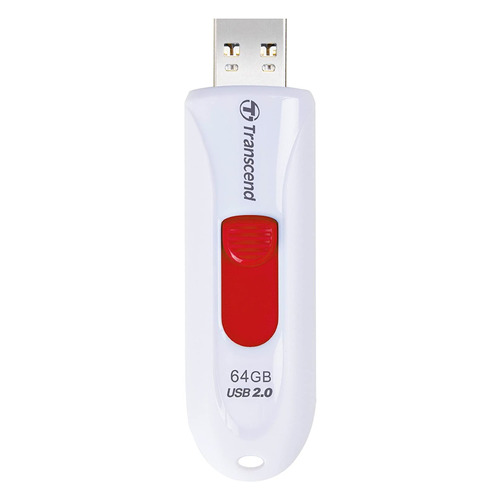 Флешка USB Transcend Jetflash 590 64ГБ, USB2.0, белый [ts64gjf590w]
