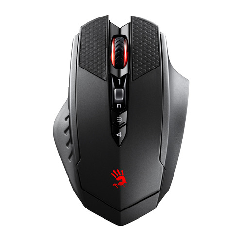 Мышь A4TECH Bloody Warrior RT7/RT70, игровая, оптическая, беспроводная, USB, черный