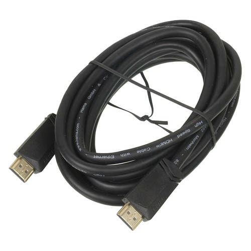 Кабель аудио-видео HAMA High Speed, HDMI (m) - HDMI (m) , 3м, GOLD, черный [00122105]