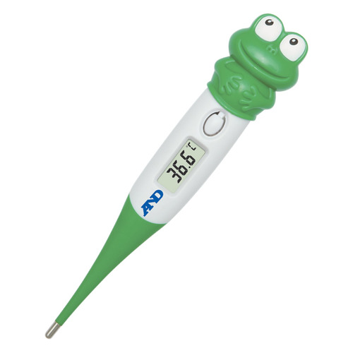 Термометр электронный A&D DT-624 Лягушка, зеленый [i02136]
