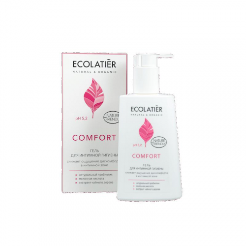 Ecolatier Гель для интимной гигиены Comfort с молочной кислотой и пробиотиком 250 мл