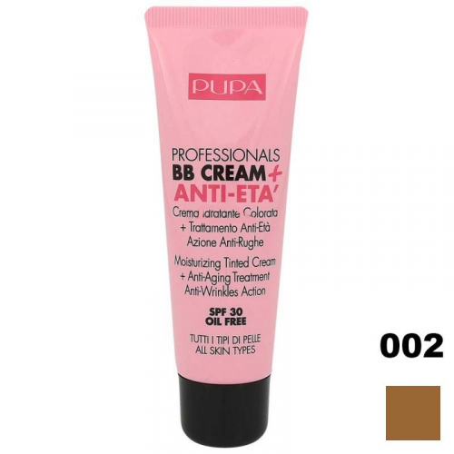 Pupa тональный крем антивозрастной Professionals BB Cream+Anti-Eta №002 Песочный