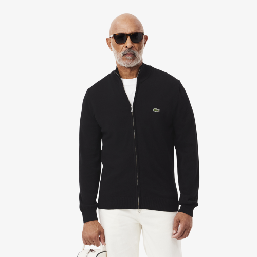 Мужская кофта Lacoste на молнии из органического хлопка