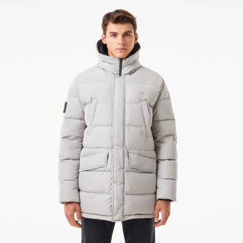 Мужская удлинённая куртка Lacoste с капюшоном