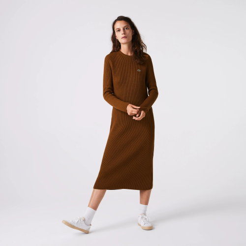 Женское платье Lacoste из смесовой шерсти
