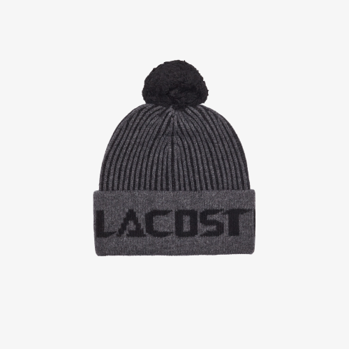 Шапка Lacoste с помпоном