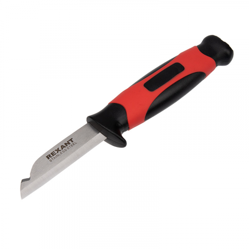 Нож монтажника с чехлом лезвие 67мм REXANT, 1шт, REXANT, 12-4939