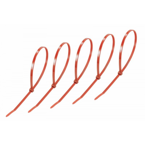Стяжка кабельная нейлоновая 400x4,8мм, красная (25 шт/уп) REXANT, 10шт, REXANT, 07-0406-25