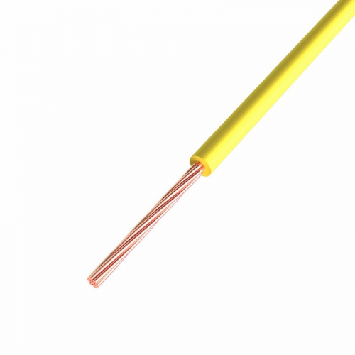 Провод ПГВА REXANT 1х0.50 мм², Cu, желтый, бухта 500 м, 500м, REXANT, 01-6512-1