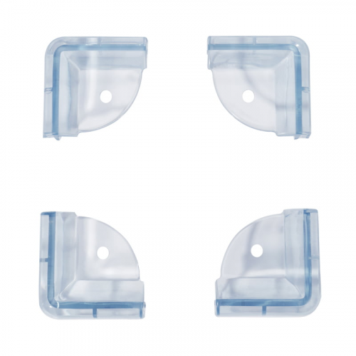 Накладки-протекторы для мебели треугольные прозрачные 42,7х42,7х19,5 мм (4 шт/уп) HALSA, 1шт HLS-S-101