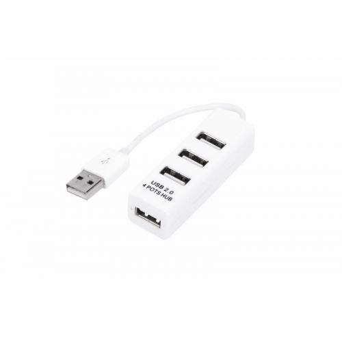 Разветвитель USB на 4 порта белый REXANT, 1шт, REXANT, 18-4103-1
