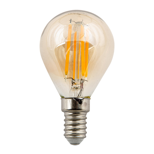 Uniel Led-g45-5w/golden/e14 glv21go лампа светодиодная vintage. форма «шар», золотистая колба. картон. тм uniel, 1шт, UL-00010551