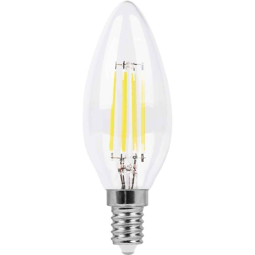 Лампа светодиодная LB-58 Свеча E14 5W 4000K, 91785, 1шт, Feron, 25573