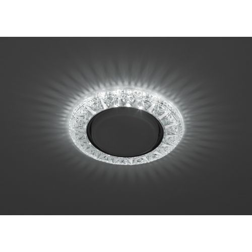 Dk ld22 sl/wh светильник эра декор cо светодиодной подсветкой gx53, прозрачный, 1шт, ЭРА, Dk ld22 sl/wh, Б0029625
