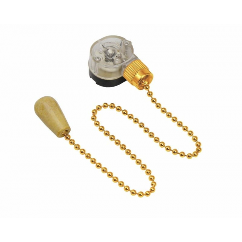 Выключатель для настенного светильника c деревянным наконечником «Gold» REXANT, 10шт, REXANT, 32-0106