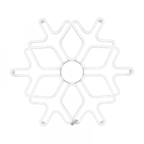 Фигура Снежинка из гибкого неона, 60х60 см, цвет свечения белый NEON-NIGHT, 1шт, NEON-NIGHT, 501-325