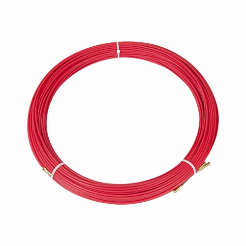 Протяжка кабельная (мини УЗК в бухте), стеклопруток, d=3,5мм, 50м, красная REXANT, 1шт, REXANT, 47-1050