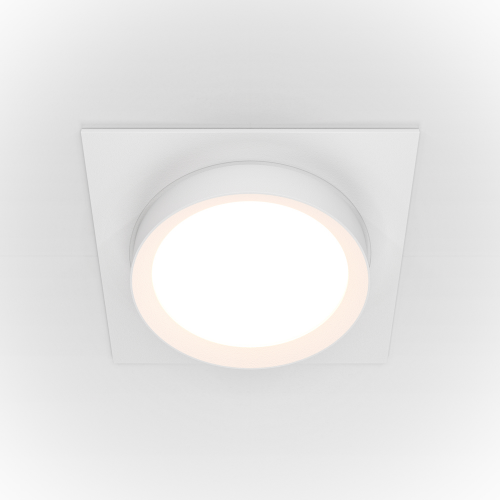 Встраиваемый светильник Maytoni Hoop GX53 1x15Вт DL086-GX53-SQ-W, 1шт
