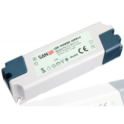 SANPU Блок питания PC12-12 (12V, 12W, 1A, IP44), 1шт 53424