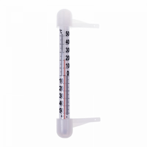 Термометр оконный (Ø 20 мм) полистирольная шкала крепление «на гвоздик» REXANT, 1шт, REXANT, 70-0502
