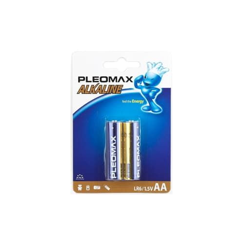 Алкалиновая батарейка Pleomax LR6-2BL, 2шт C0008046
