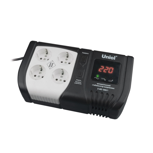 Стабилизатор напряжения Uniel U-ARS-1000/1 серии Standard - Expert 1000 ВА, 1шт, 09622