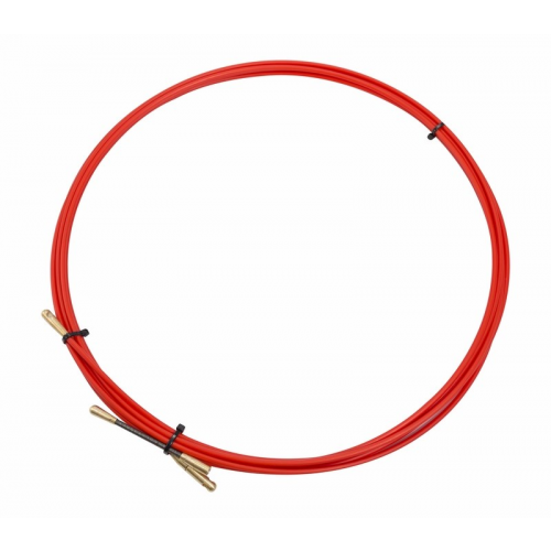 Протяжка кабельная (мини УЗК в бухте), стеклопруток, d=3,5мм, 5м, красная REXANT, 1шт, REXANT, 47-1005