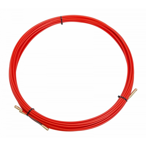 Протяжка кабельная (мини УЗК в бухте), стеклопруток, d=3,5мм, 15м, красная REXANT, 1шт, REXANT, 47-1015