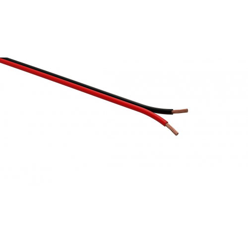 Акустический кабель ЭРА 2х0,35 мм2 красно-черный 100 м, 1шт, ЭРА, A-35-RB, Б0048263