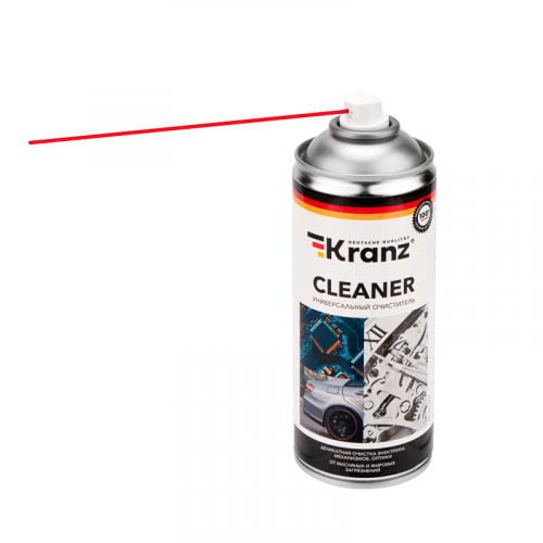 Kranz Очиститель универсальный CLEANER, KRANZ 400 мл, аэрозоль, 1шт KR-181-002