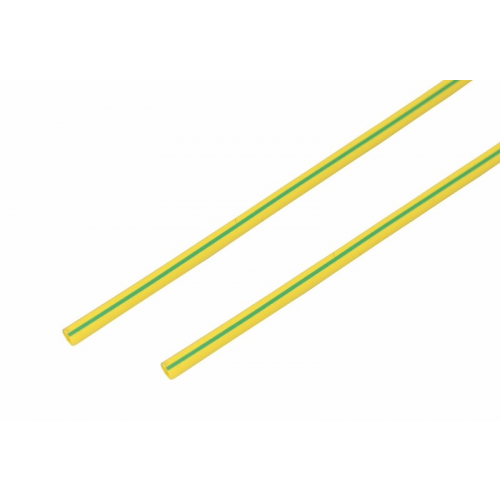 Трубка термоусаживаемая ТУТ нг 4,0/2,0мм, желто-зеленая, упаковка 50 шт. по 1м REXANT, 50шт, REXANT, 20-4007