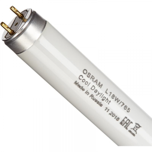 OSRAM Лампа люминесцентная Osram Basic 18Вт 6500К G13 холодный белый свет, 1шт Б0014028